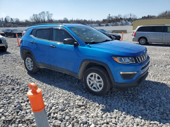 2021 Jeep Compass Sport with VIN 3C4NJDAB0MT573953, listed as a Copart auction lot 48117185 with NaN miles and Salvage Title. Bid and sale history available at carsss.com. Image 4.