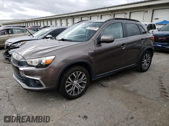 2016 Mitsubishi Outlander Sport 2.4 SEL with VIN JA4AP4AW7GZ055796, listed as a Copart auction lot 81664334 with 68,922 mi miles and Salvage Title. Bid and sale history available at carsss.com. Image 1.