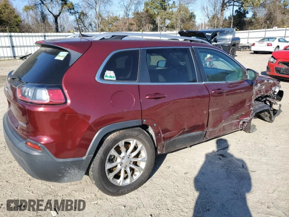 2019 Jeep Cherokee Latitude with VIN 1C4PJMCX3KD228341, listed as a Copart auction lot 46233915 with 87,801 mi miles and Salvage Title. Bid and sale history available at carsss.com. Image 3.