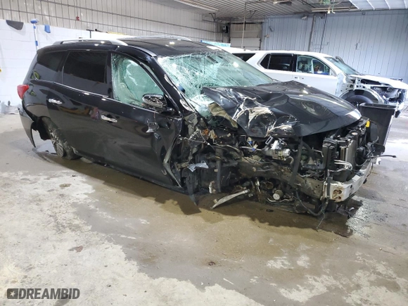 2019 Nissan Pathfinder SL with VIN 5N1DR2MM7KC625878, listed as a Copart auction lot 83825774 with 80,942 mi miles and Salvage Title. Bid and sale history available at carsss.com. Image 4.