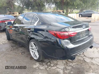 2023 Infiniti Q50 Luxe with VIN JN1EV7BP7PM511298, listed as a IAAI auction lot 41702893 with 29,908 mi miles and . Bid and sale history available at DreamBid. Image 3.