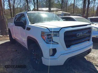 2021 GMC Sierra 1500 Elevation with VIN 3GTU9CED9MG196994, listed as a IAAI auction lot 41863006 with 98,450 mi miles and . Bid and sale history available at DreamBid. Image 1.