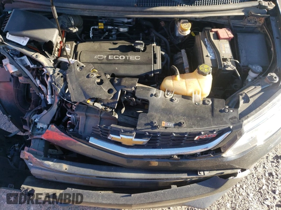 2017 Chevrolet Sonic LT with VIN 1G1JD6SH3H4140295, listed as a Copart auction lot 88450865 with 124,117 mi miles and Salvage Title. Bid and sale history available at carsss.com. Image 12.