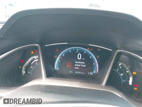 2019 Honda Civic Sedan EX with VIN 19XFC1F38KE210039, listed as a IAAI auction lot 41870809 with 23,391 mi miles. Bid and sale history available at carsss.com. Image 7.