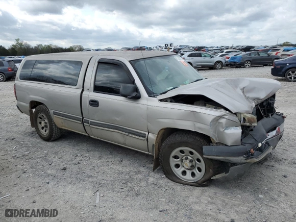 2005 Chevrolet Silverado 1500 Work Truck with VIN 1GCEC14X65Z257385, listed as a Copart auction lot 51243495 with 276,629 mi miles and Salvage Title. Bid and sale history available at carsss.com. Image 4.