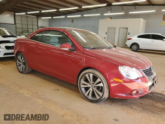 2008 Volkswagen Eos 3.2L with VIN WVWDB71F38V010883, listed as a Copart auction lot 46169745 with 189,772 mi miles and Salvage Title. Bid and sale history available at DreamBid. Image 4.