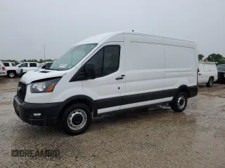 2023 Ford Transit Cargo with VIN 1FTBR1CG2PKB88807, listed as a Copart auction lot 54691055 with 25,269 mi miles and Salvage Title. Bid and sale history available at carsss.com. Image 1.