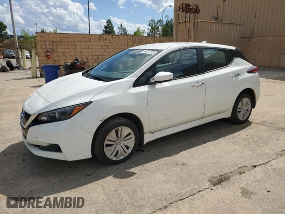 2018 Nissan LEAF SV with VIN 1N4AZ1CP9JC302563, listed as a Copart auction lot 56521215 with 104,124 mi miles and Clean title. Bid and sale history available at DreamBid. Image 1.