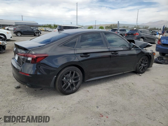 2025 Honda Civic Sport with VIN 2HGFE2F57SH565582, listed as a Copart auction lot 54272685 with 2,902 mi miles and Salvage title. Bid and sale history available at DreamBid. Image 3.