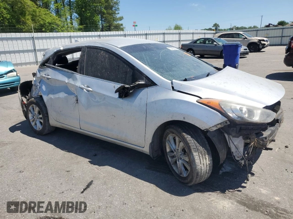 2013 Hyundai Elantra with VIN KMHD35LE9DU032243, listed as a Copart auction lot 53285835 with 122,389 mi miles and Salvage title. Bid and sale history available at DreamBid. Image 4.