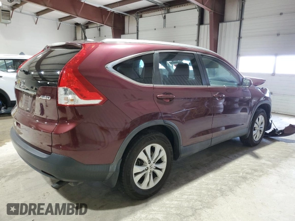 2014 Honda CR-V EX-L with VIN 5J6RM4H78EL027077, listed as a Copart auction lot 52240475 with 67,588 mi miles and Salvage Title. Bid and sale history available at carsss.com. Image 3.