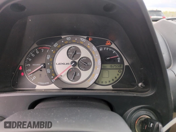 2005 Lexus IS 300 with VIN JTHBD192X50099570, listed as a Copart auction lot 55050765 with 162,558 mi miles and Salvage Title. Bid and sale history available at DreamBid. Image 9.