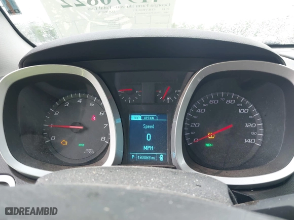 2013 Chevrolet Equinox LT with VIN 2GNALPEK4D6409914, listed as a IAAI auction lot 41970822 with 190,069 mi miles. Bid and sale history available at carsss.com. Image 7.