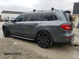 2018 Mercedes-Benz GLS with VIN 4JGDF6EE9JB067785, listed as a Copart auction lot 82624643 with 81,663 mi miles. Bid and sale history available at carsss.com. Image 2.