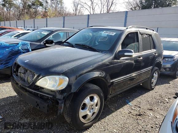 2002 Mercedes-Benz M 320/430/500 z VIN 4JGAB54EX2A324132, wystawiony jako Copart lot #48640075 z przebiegiem Nie podano mil oraz Nie do naprawy • Non repairable. Historia ofert i sprzedaży dostępna na DreamBid. Obrazek 1.