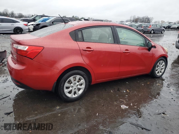 2014 Kia Rio LX with VIN KNADM4A30E6406903, listed as a Copart auction lot 84496174 with 156,250 mi miles and Salvage Title. Bid and sale history available at carsss.com. Image 3.