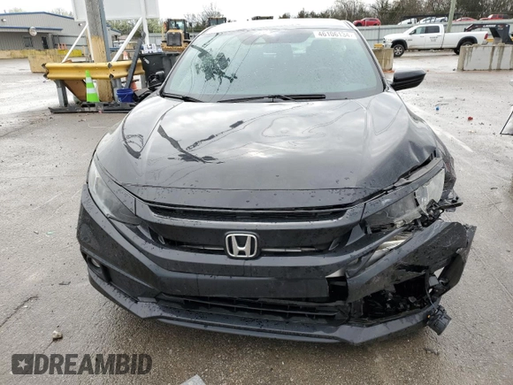 2019 Honda Civic Sport with VIN 2HGFC2F83KH550531, listed as a Copart auction lot 46106134 with 50,988 mi miles and Salvage title. Bid and sale history available at DreamBid. Image 5.