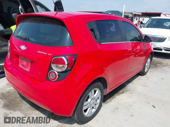 2014 Chevrolet Sonic LT with VIN 1G1JC6SH7E4135650, listed as a IAAI auction lot 41954694 with 103,944 mi miles. Bid and sale history available at carsss.com. Image 4.