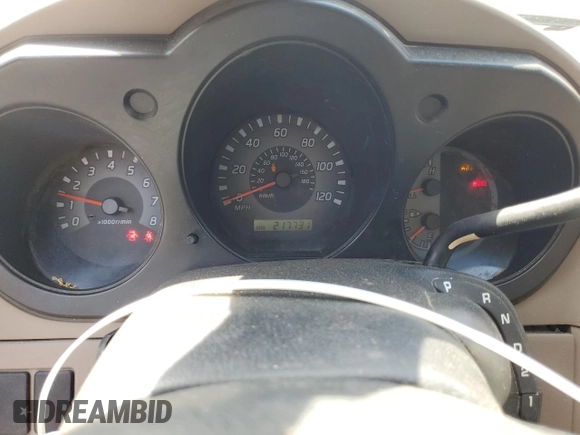 2003 Nissan Frontier XE with VIN 1N6DD26T43C452553, listed as a Copart auction lot 53139715 with 217,731 mi miles and Salvage title. Bid and sale history available at DreamBid. Image 9.