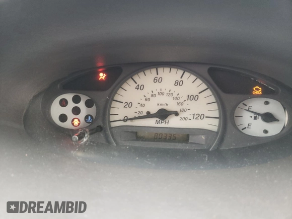 2000 Toyota ECHO with VIN JTDAT1233Y0080978, listed as a Copart auction lot 81164804 with 80,335 mi miles and Salvage Title. Bid and sale history available at DreamBid. Image 9.