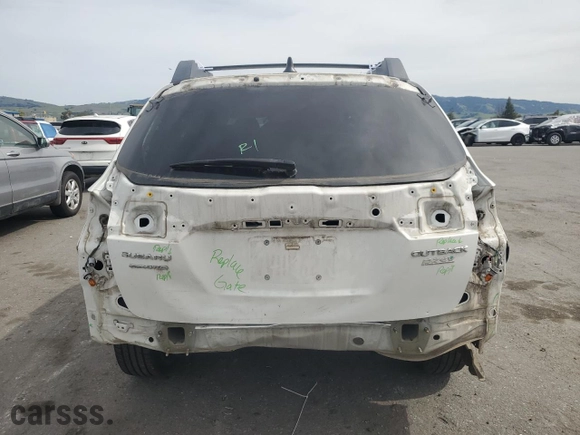2017 Subaru Outback Premium with VIN 4S4BSAFC8H3265314, listed as a Copart auction lot 49888105 with 155,232 mi miles and Salvage Title. Bid and sale history available at carsss.com. Image 6.