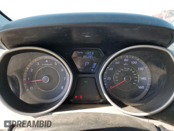 2013 Hyundai Elantra GLS z VIN KMHDH4AE5DU668141, wystawiony jako Copart lot #54221935 z przebiegiem 185 285 mil mil oraz Szkoda całkowita • Salvage title. Historia ofert i sprzedaży dostępna na DreamBid. Obrazek 9.