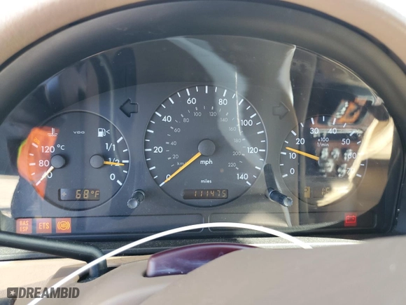 2001 Mercedes-Benz M-Class with VIN 4JGAB54E41A280868, listed as a Copart auction lot 47829955 with 111,475 mi miles and Salvage Title. Bid and sale history available at carsss.com. Image 9.