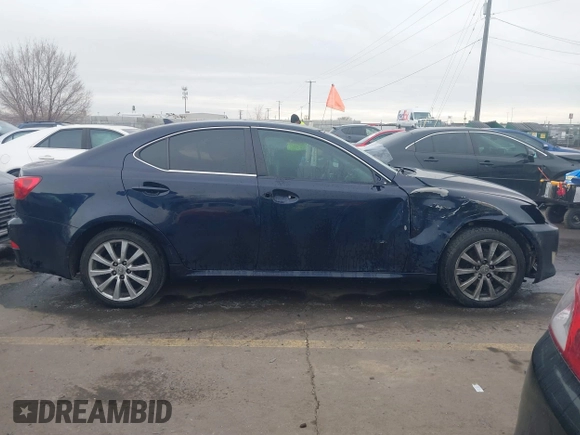 2007 Lexus IS 250 with VIN JTHCK262172012313, listed as a IAAI auction lot 41420035 with 219,830 mi miles. Bid and sale history available at carsss.com. Image 14.