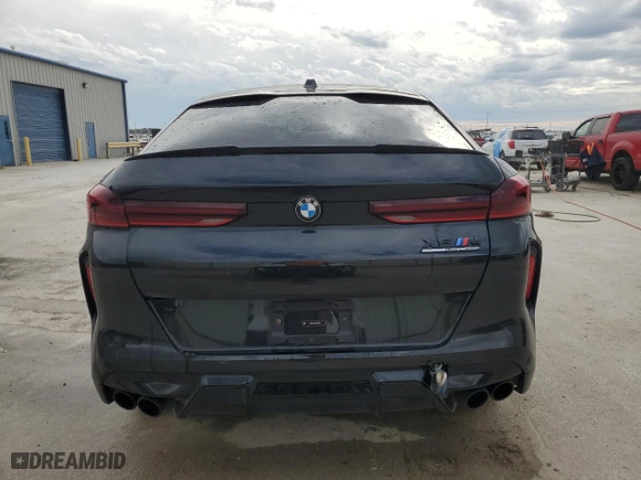 2024 BMW X6 M with VIN 5YM23ET06R9U66587, listed as a Copart auction lot 88467705 with 17,234 mi miles and Salvage Title. Bid and sale history available at carsss.com. Image 6.