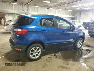 2020 Ford EcoSport SE z VIN MAJ6S3GL6LC317666, wystawiony jako Copart lot #59546455 z przebiegiem 30 311 mil mil oraz Szkoda całkowita • Salvage title. Historia ofert i sprzedaży dostępna na DreamBid. Obrazek 3.