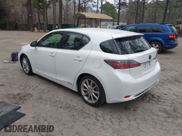 2011 Lexus CT 200h with VIN JTHKD5BH1B2036346, listed as a IAAI auction lot 41863701 with 214,254 mi miles and . Bid and sale history available at DreamBid. Image 3.