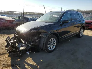 2018 Volkswagen Tiguan SEL with VIN 3VV3B7AX5JM152352, listed as a Copart auction lot 46411295 with 75,462 mi miles and Salvage Title. Bid and sale history available at carsss.com. Image 1.