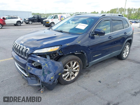 2015 Jeep Cherokee Limited with VIN 1C4PJLDS0FW602525, listed as a IAAI auction lot 42114915 with 194,530 mi miles and . Bid and sale history available at DreamBid. Image 2.