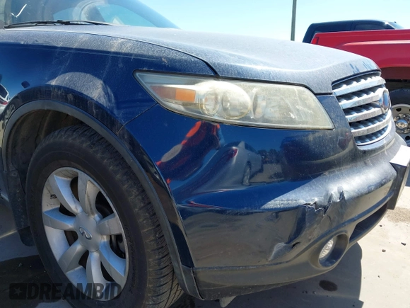 2005 Infiniti FX with VIN JNRAS08U35X101960, listed as a IAAI auction lot 42087971 with 158,766 mi miles and . Bid and sale history available at DreamBid. Image 14.