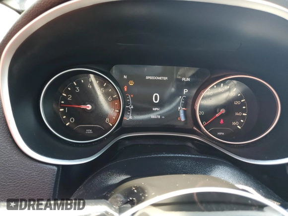 2018 Jeep Compass Altitude z VIN 3C4NJCBB1JT407722, wystawiony jako Copart lot #72270004 z przebiegiem 88 378 mil mil oraz Szkoda całkowita • Salvage title. Historia ofert i sprzedaży dostępna na DreamBid. Obrazek 9.