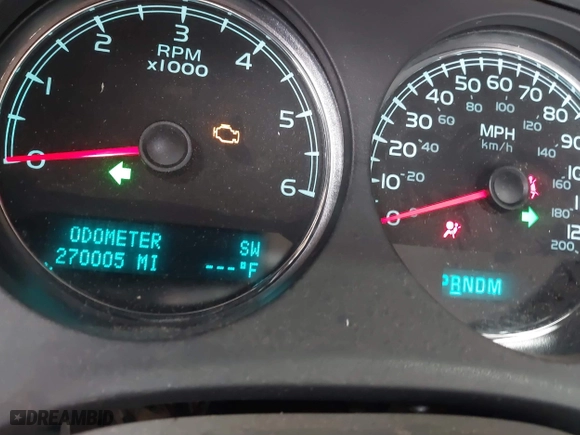 2009 Chevrolet Silverado 1500 LTZ with VIN 3GCEK33M39G107617, listed as a IAAI auction lot 41549167 with 270,005 mi miles. Bid and sale history available at carsss.com. Image 7.