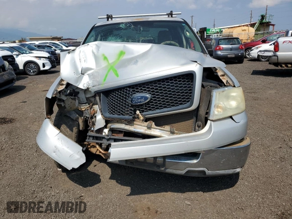 2005 Ford F-150 STX with VIN 1FTRX12W75FA33690, listed as a Copart auction lot 44412335 with 186,314 mi miles and Salvage Title. Bid and sale history available at carsss.com. Image 5.