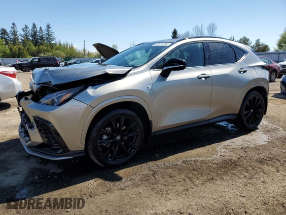 2024 Lexus NX 350 F Sport with VIN 2T2KGCEZ4RC045311, listed as a Copart auction lot 57171755 with 20,349 mi miles and Clean title. Bid and sale history available at DreamBid. Image 1.