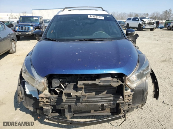 2018 Nissan Kicks SR with VIN 3N1CP5CU5JL533120, listed as a Copart auction lot 44188165 with 56,996 mi miles and Salvage Title. Bid and sale history available at carsss.com. Image 5.