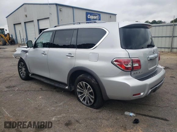 2020 Nissan Armada SL with VIN JN8AY2ND3LX017458, listed as a Copart auction lot 69870064 with 114,191 mi miles and Salvage Title. Bid and sale history available at carsss.com. Image 2.