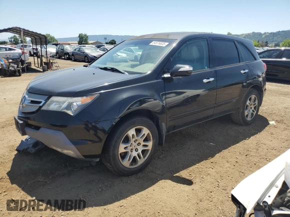 2007 Acura MDX Tech Pkg with VIN 2HNYD28327H515373, listed as a Copart auction lot 54976835 with 227,947 mi miles and Clean Title. Bid and sale history available at carsss.com. Image 1.