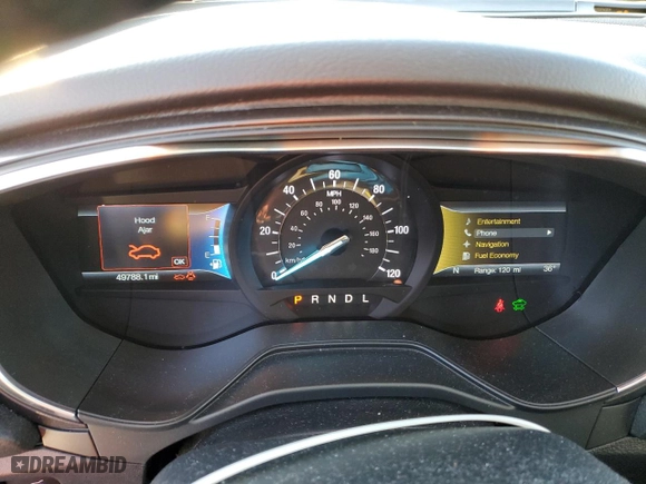 2020 Ford Fusion Plug-In Hybrid Titanium with VIN 3FA6P0SUXLR158328, listed as a Copart auction lot 42090075 with 49,788 mi miles and Salvage Title. Bid and sale history available at carsss.com. Image 9.