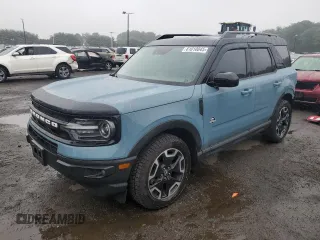 2021 Ford Bronco Sport Outer Banks с VIN 3FMCR9C64MRB15595, выставлен на аукционе Copart как лот 61010845 с пробегом 34 692 миль миль и Списание • Salvage title. История ставок и продаж доступна на DreamBid. Изображение 1.