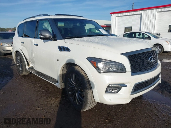 2017 Infiniti QX80 with VIN JN8AZ2NE2H9159379, listed as a IAAI auction lot 41213462 with 149,821 mi miles and . Bid and sale history available at DreamBid. Image 1.