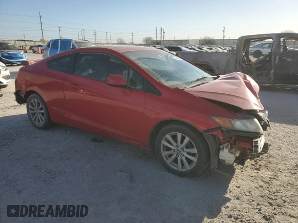 2012 Honda Civic Cpe EX with VIN 2HGFG3B88CH549280, listed as a Copart auction lot 48884105 with 126,324 mi miles and Salvage Title. Bid and sale history available at carsss.com. Image 4.