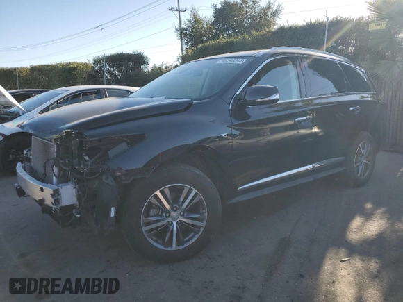 2020 Infiniti QX60 Luxe with VIN 5N1DL0MN9LC510053, listed as a Copart auction lot 46546345 with 28,164 mi miles and Salvage Title. Bid and sale history available at DreamBid. Image 1.