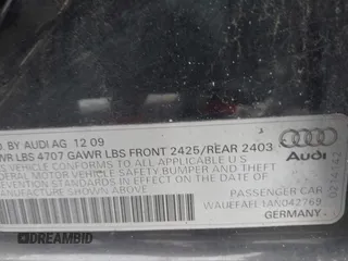 2010 Audi A4 Premium Plus z VIN WAUEFAFL1AN042769, wystawiony jako IAAI lot #42364832 z przebiegiem 166 715 mil mil oraz . Historia ofert i sprzedaży dostępna na DreamBid. Obrazek 9.