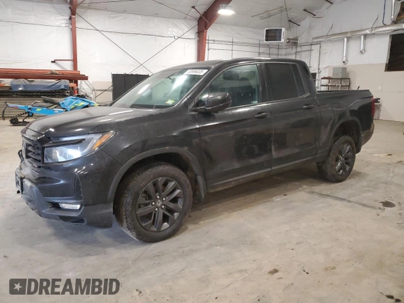2023 Honda Ridgeline Sport with VIN 5FPYK3F10PB038832, listed as a Copart auction lot 53996035 with 20,650 mi miles and Salvage title. Bid and sale history available at DreamBid. Image 1.