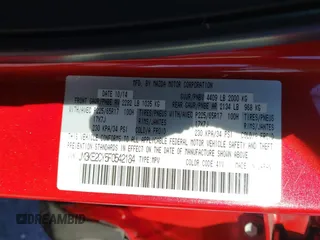 2015 Mazda CX-5 Touring with VIN JM3KE2CY5F0542184, listed as a IAAI auction lot 41770264 with 119,592 mi miles. Bid and sale history available at carsss.com. Image 9.