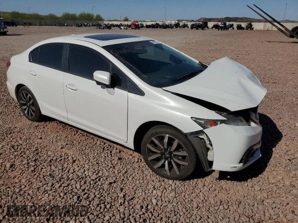 2014 Honda Civic EX-L with VIN 19XFB2F9XEE052224, listed as a Copart auction lot 54207785 with 160,303 mi miles and Salvage Title. Bid and sale history available at DreamBid. Image 4.